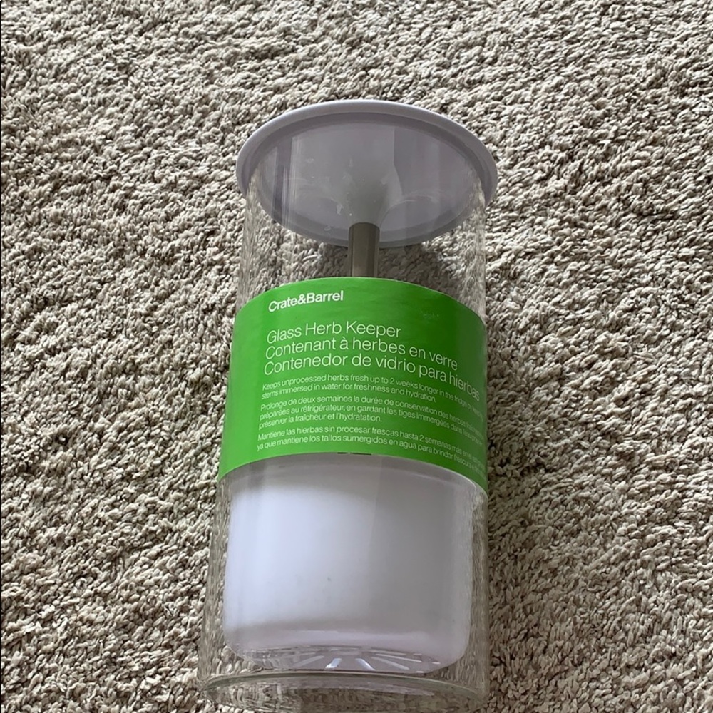 Glass Herb Keeper